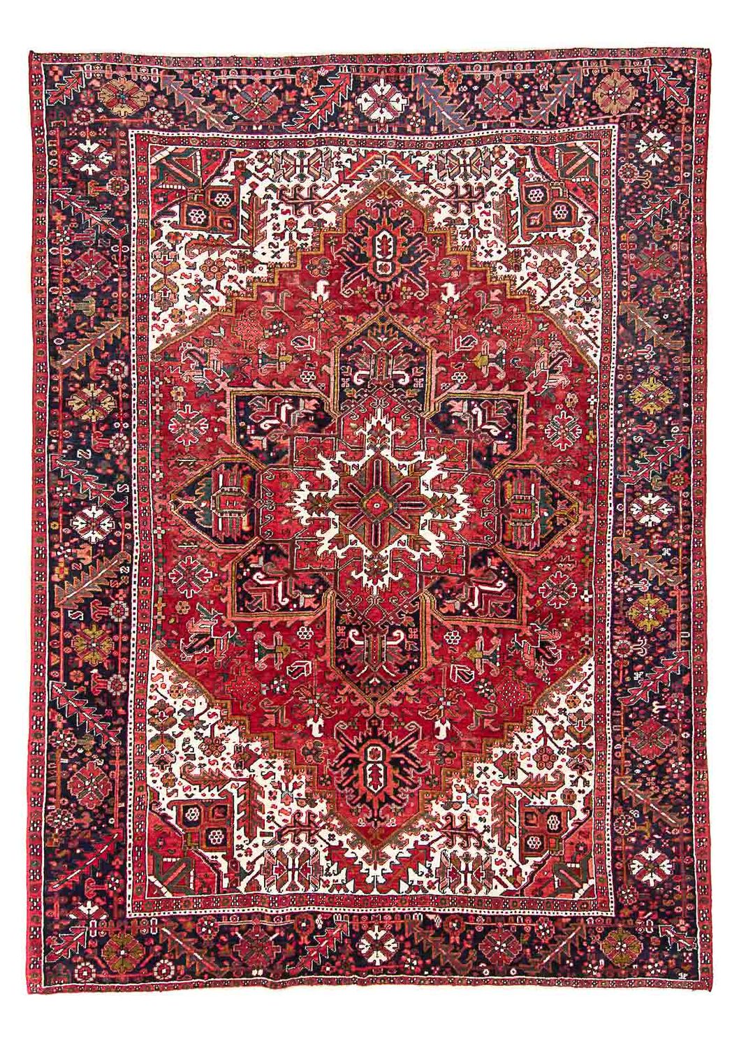 Tapis persan - Nomadic - 331 x 247 cm - rouge