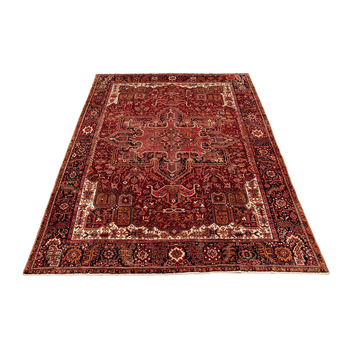 Tapis persan - Nomadic - 368 x 272 cm - rouge foncé