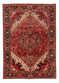 Tapis persan - Nomadic - 377 x 280 cm - rouge foncé