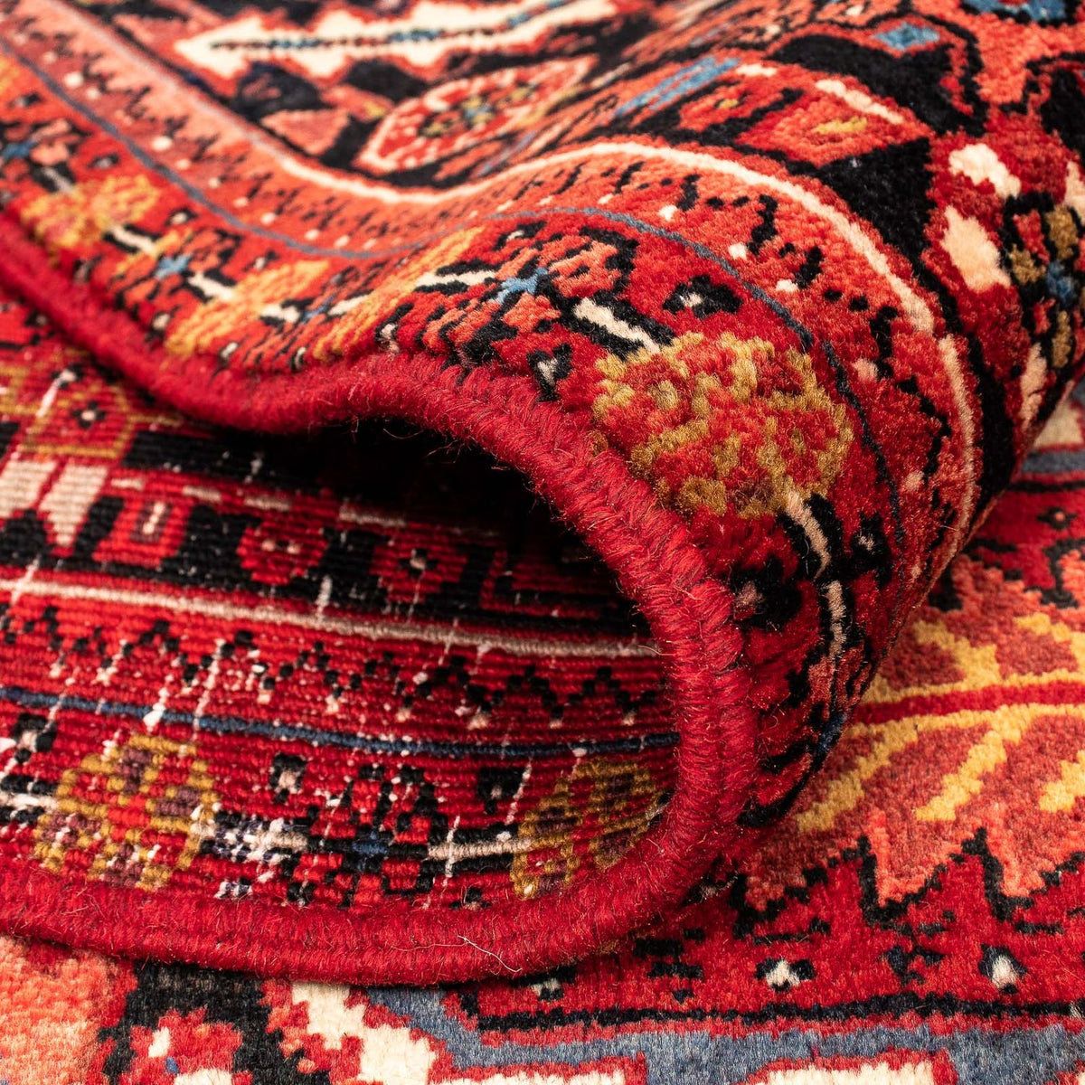 Tapis persan - Nomadic - 374 x 295 cm - rouge foncé