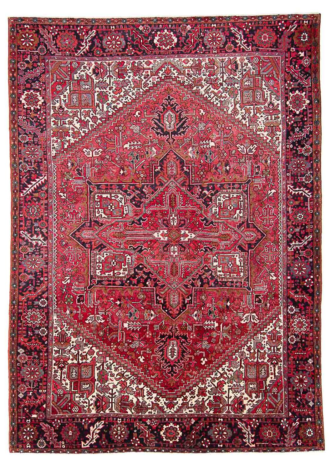 Tapis persan - Nomadic - 363 x 274 cm - rouge clair