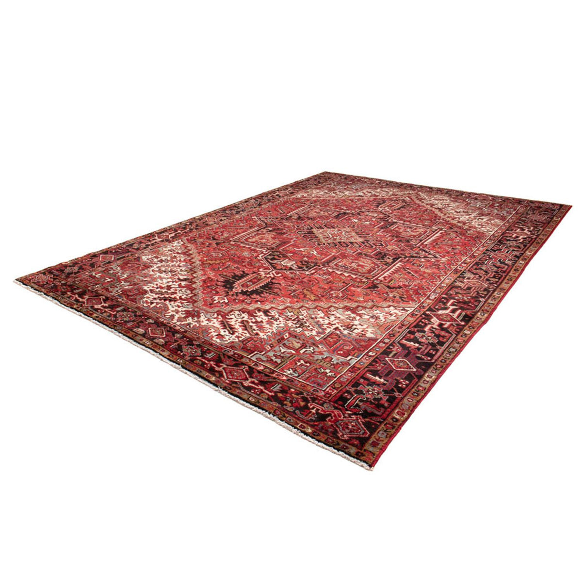 Tapis persan - Nomadic - 361 x 267 cm - rouge foncé