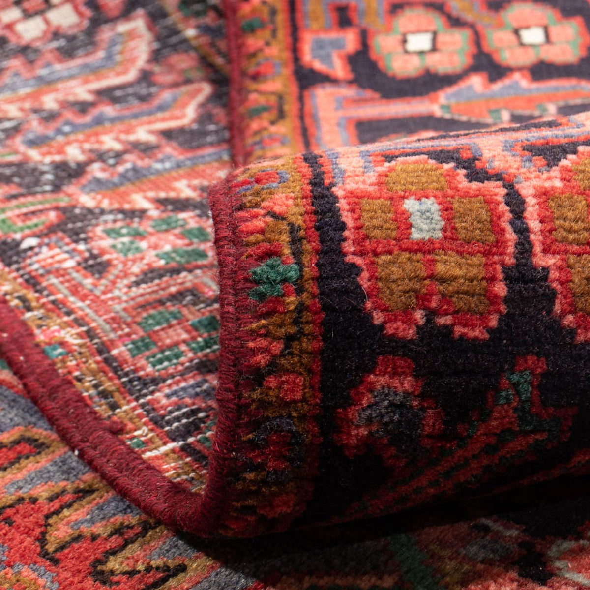 Tapis persan - Nomadic - 343 x 233 cm - rouge foncé