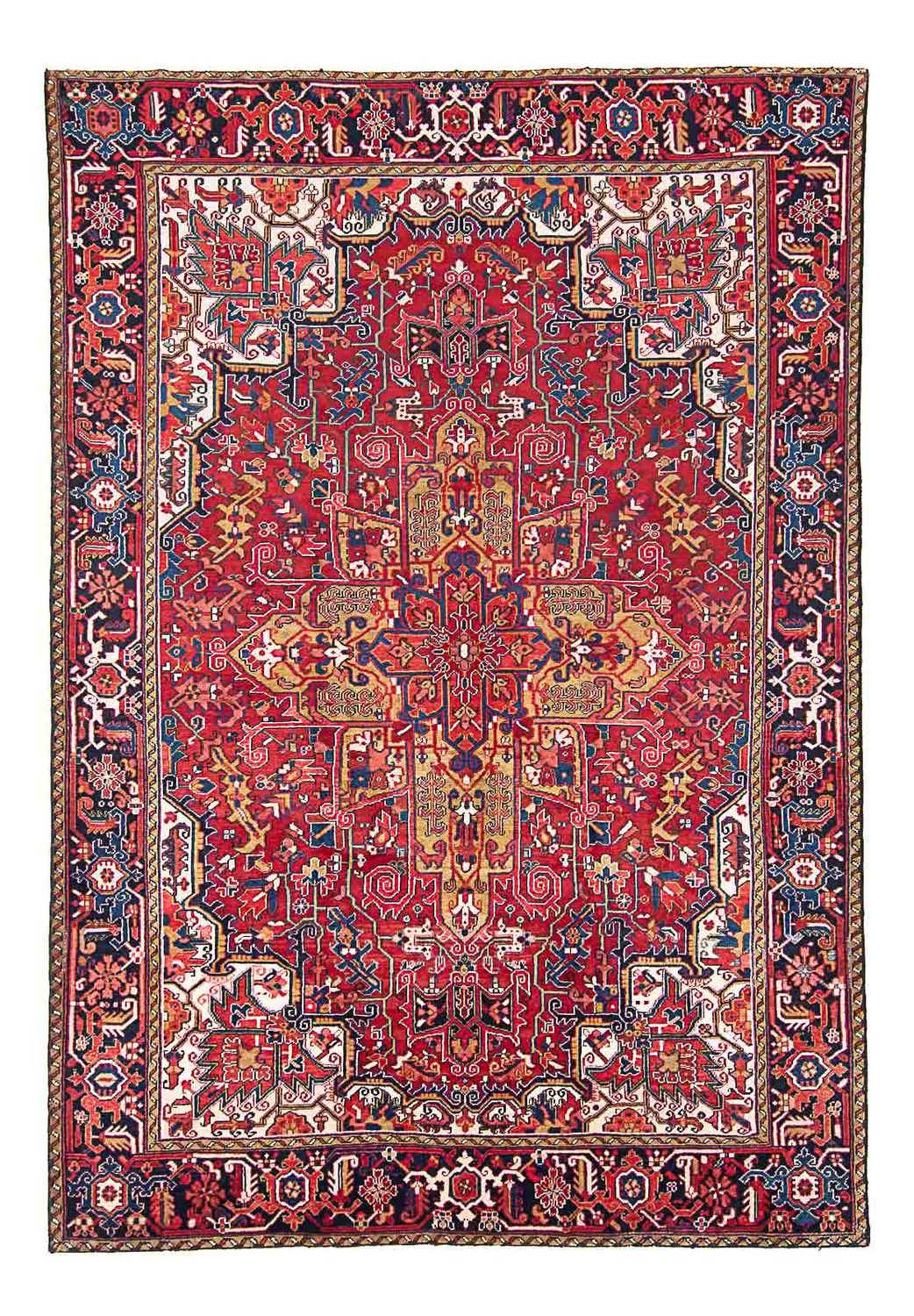 Tapis persan - Nomadic - 335 x 240 cm - rouge