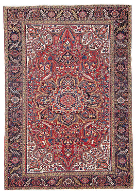 Tapis persan - Nomadic - 376 x 270 cm - rouge