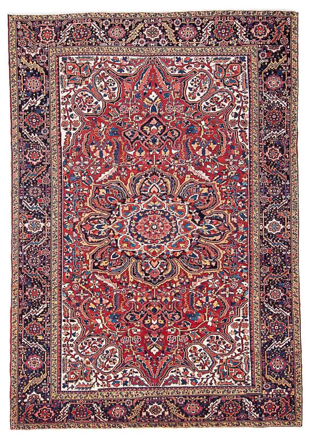 Tapis persan - Nomadic - 376 x 270 cm - rouge