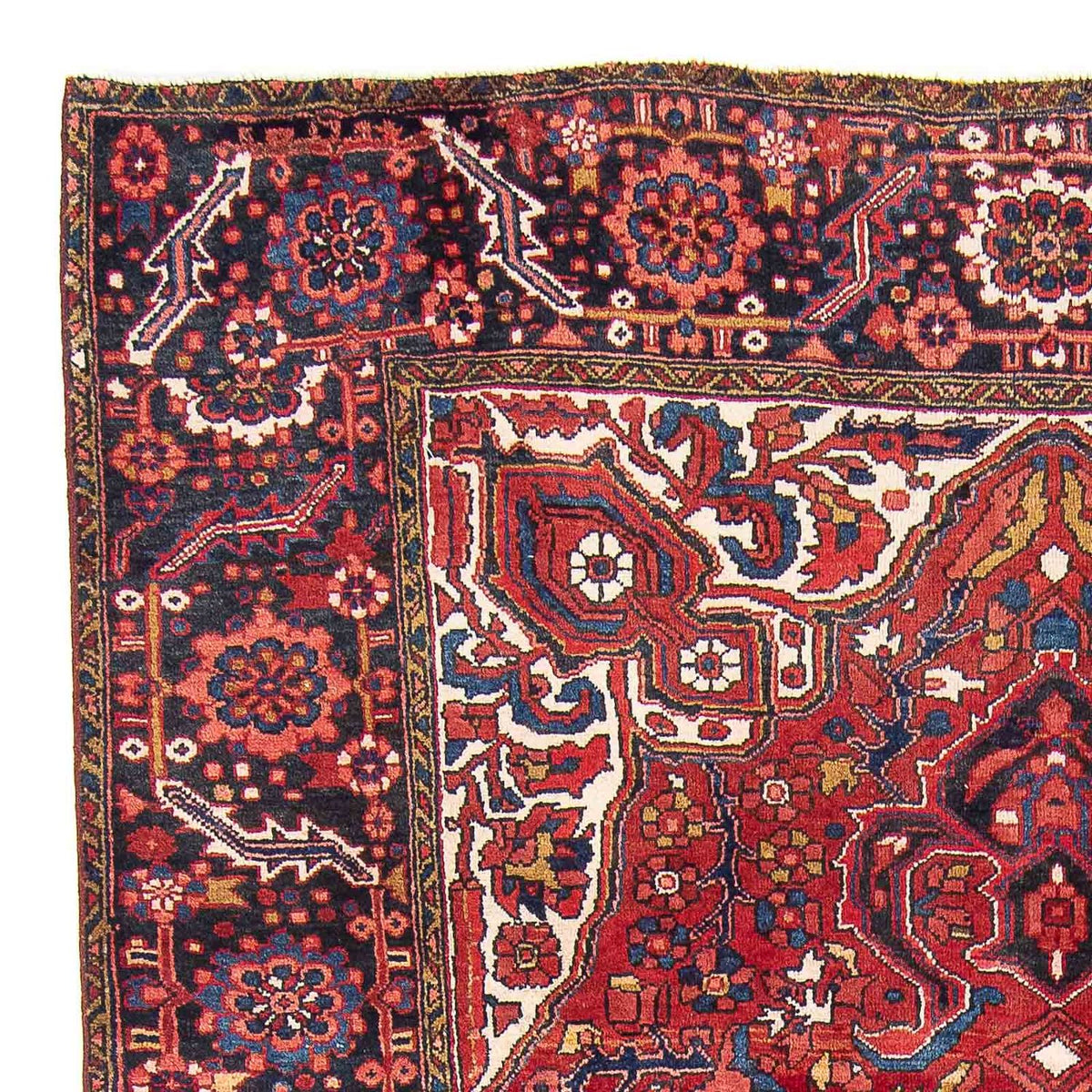Tapis persan - Nomadic - 354 x 334 cm - rouge foncé
