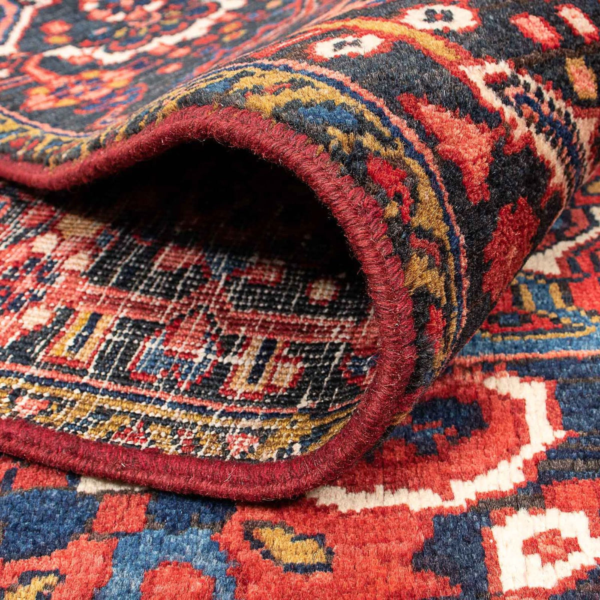 Tapis persan - Nomadic - 354 x 334 cm - rouge foncé