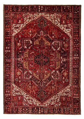 Tapis persan - Nomadic - 410 x 306 cm - rouge foncé