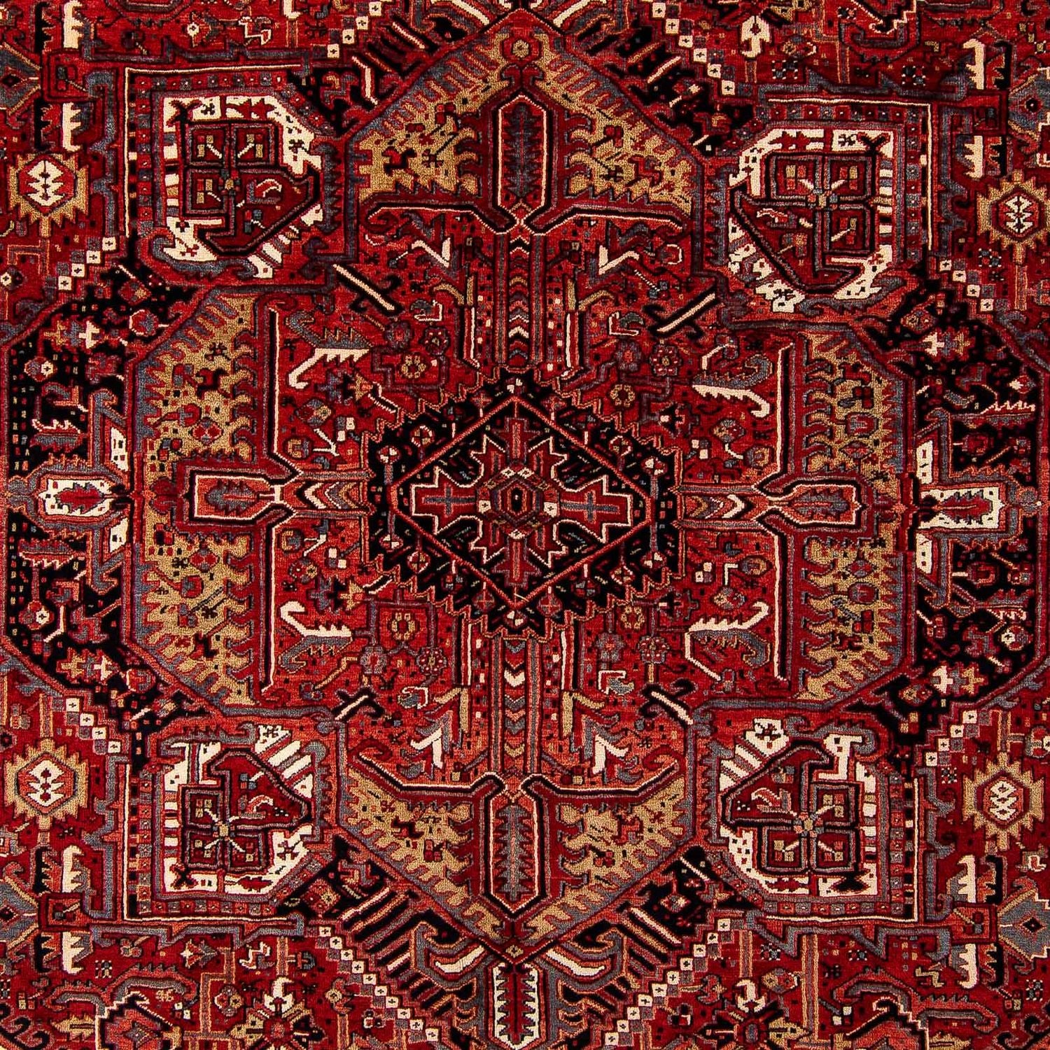 Tapis persan - Nomadic - 410 x 306 cm - rouge foncé