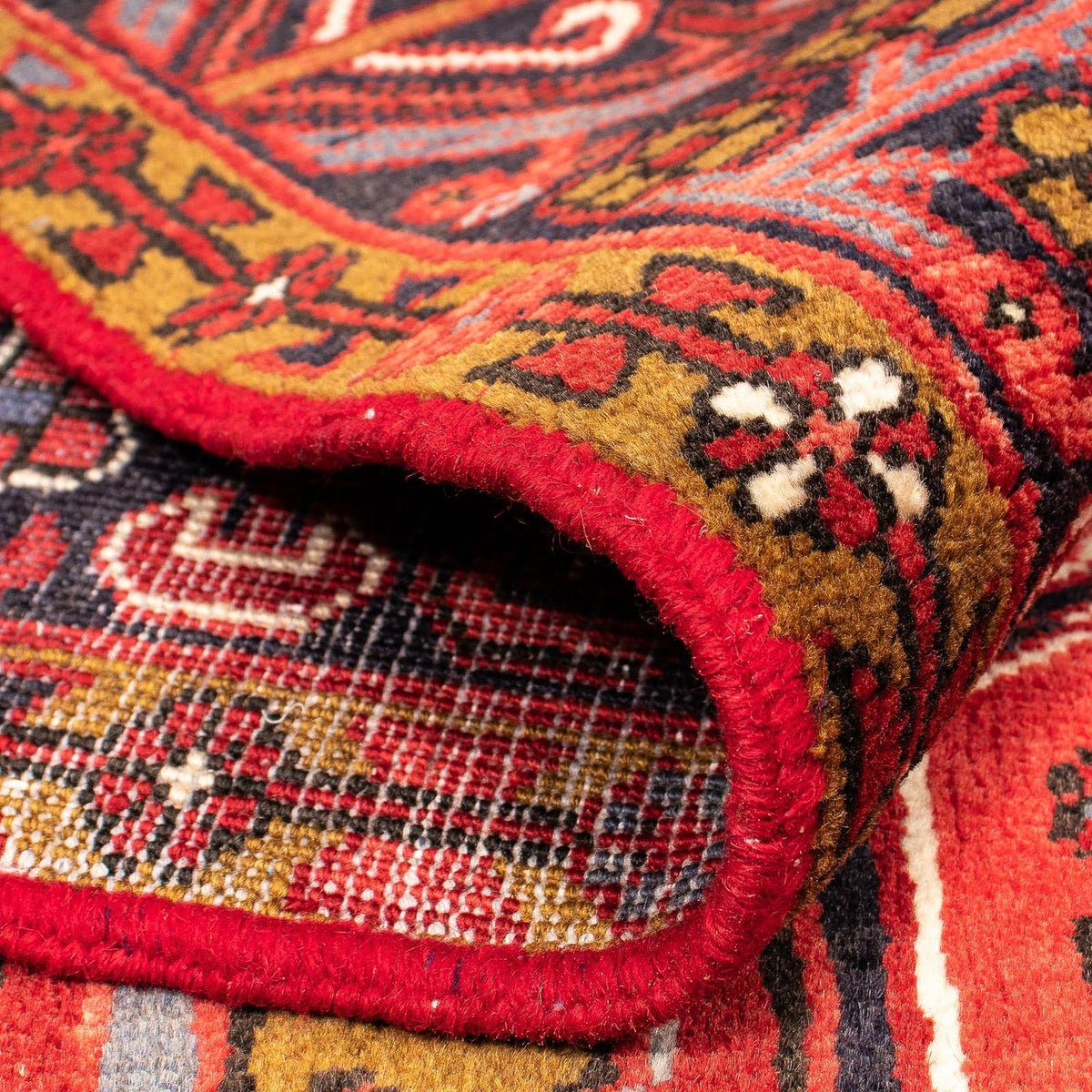 Tapis persan - Nomadic - 398 x 298 cm - rouge foncé