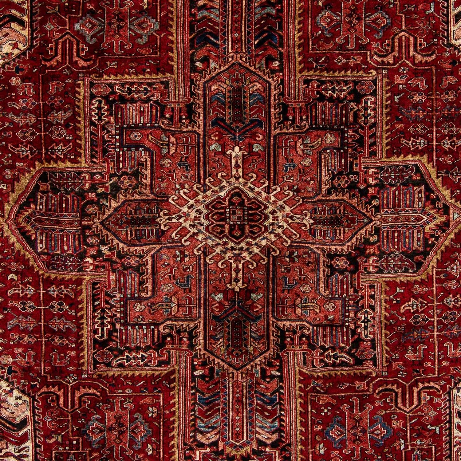 Tapis persan - Nomadic - 397 x 304 cm - rouge foncé