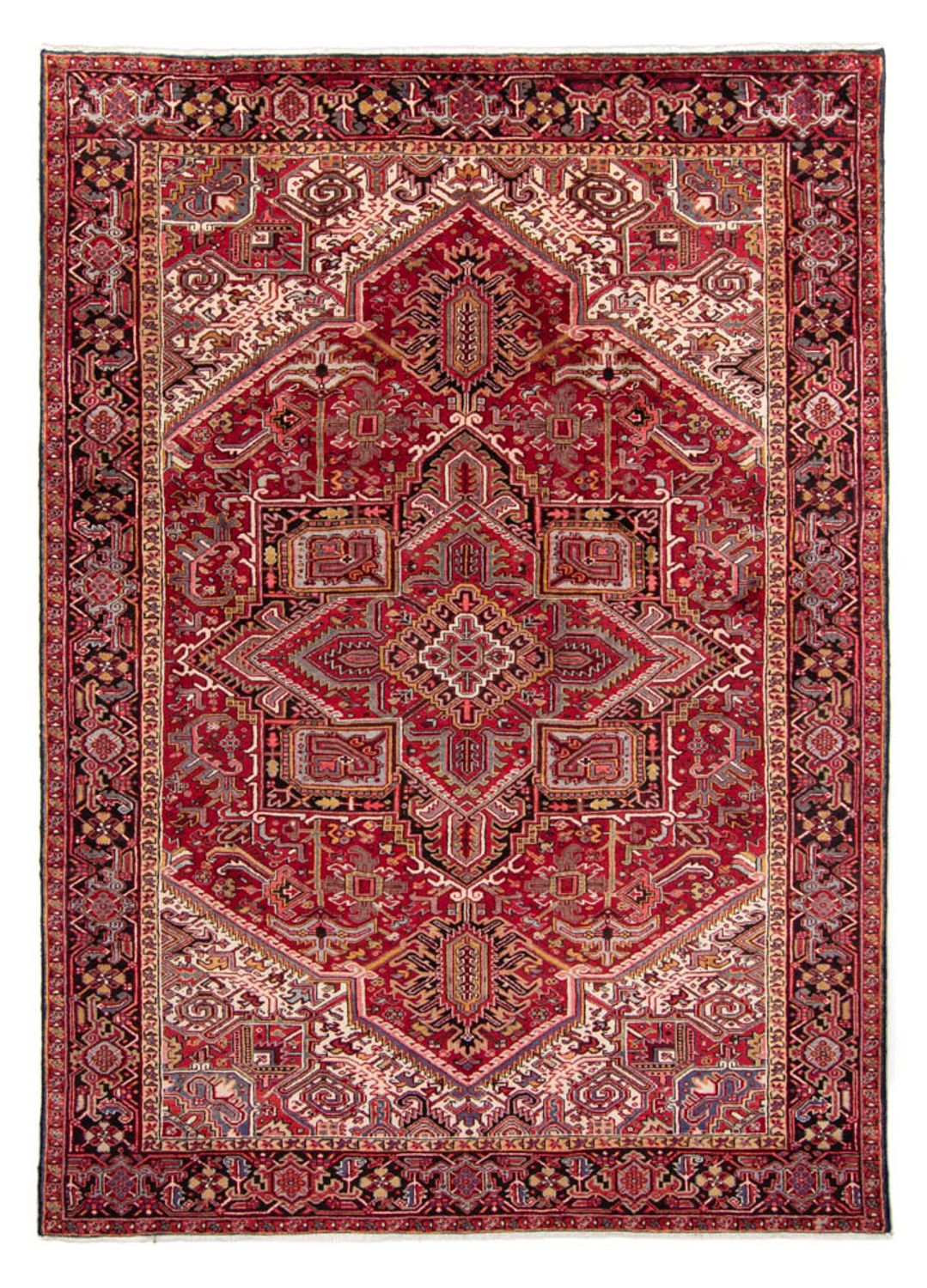 Tapis persan - Nomadic - 345 x 247 cm - rouge foncé