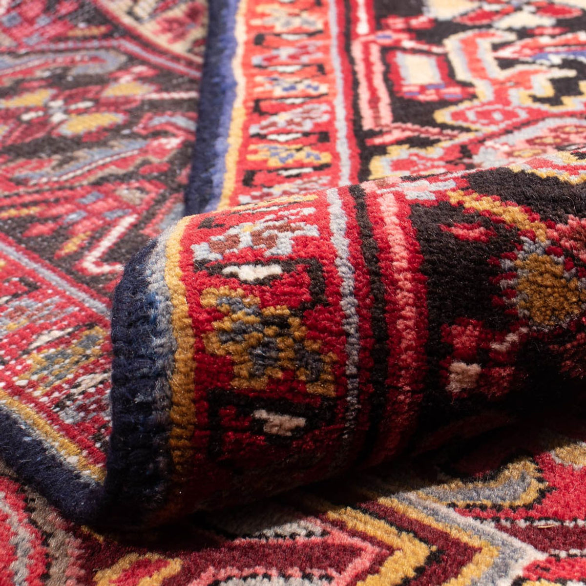 Tapis persan - Nomadic - 345 x 247 cm - rouge foncé