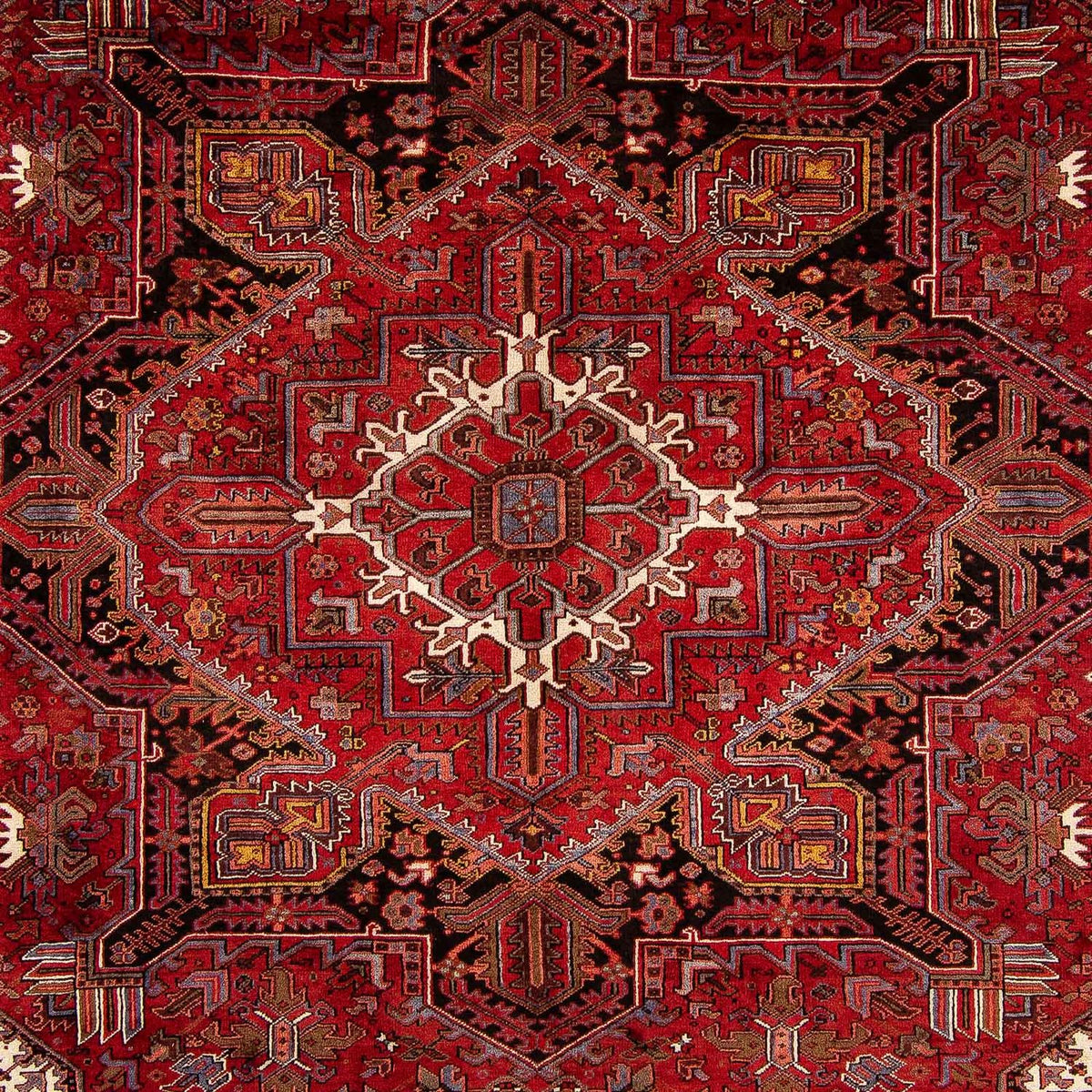 Tapis persan - Nomadic - 390 x 300 cm - rouge foncé