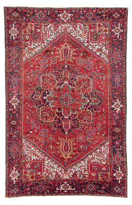 Tapis persan - Nomadic - 357 x 247 cm - rouge clair