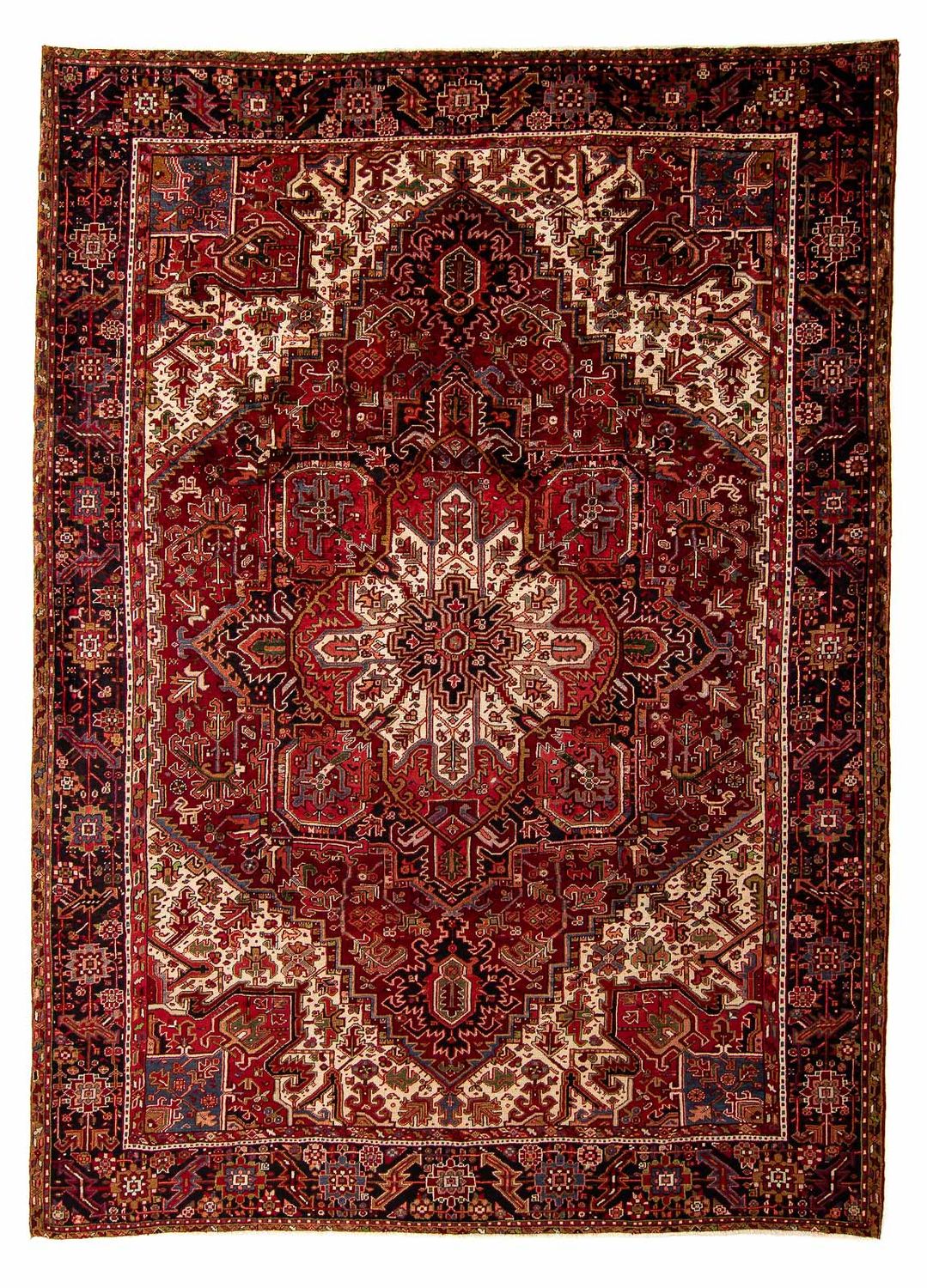Tapis persan - Nomadic - 388 x 300 cm - rouge foncé