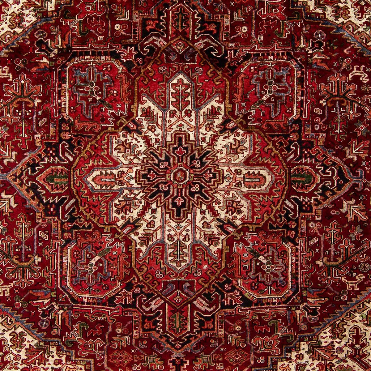 Tapis persan - Nomadic - 388 x 300 cm - rouge foncé