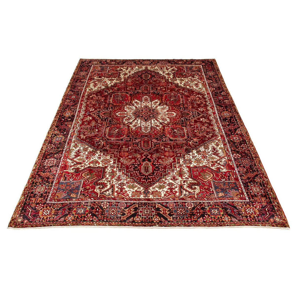Tapis persan - Nomadic - 388 x 300 cm - rouge foncé