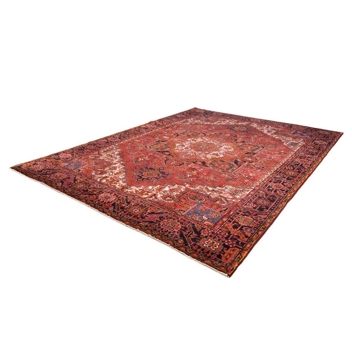 Tapis persan - Nomadic - 343 x 256 cm - rouge foncé