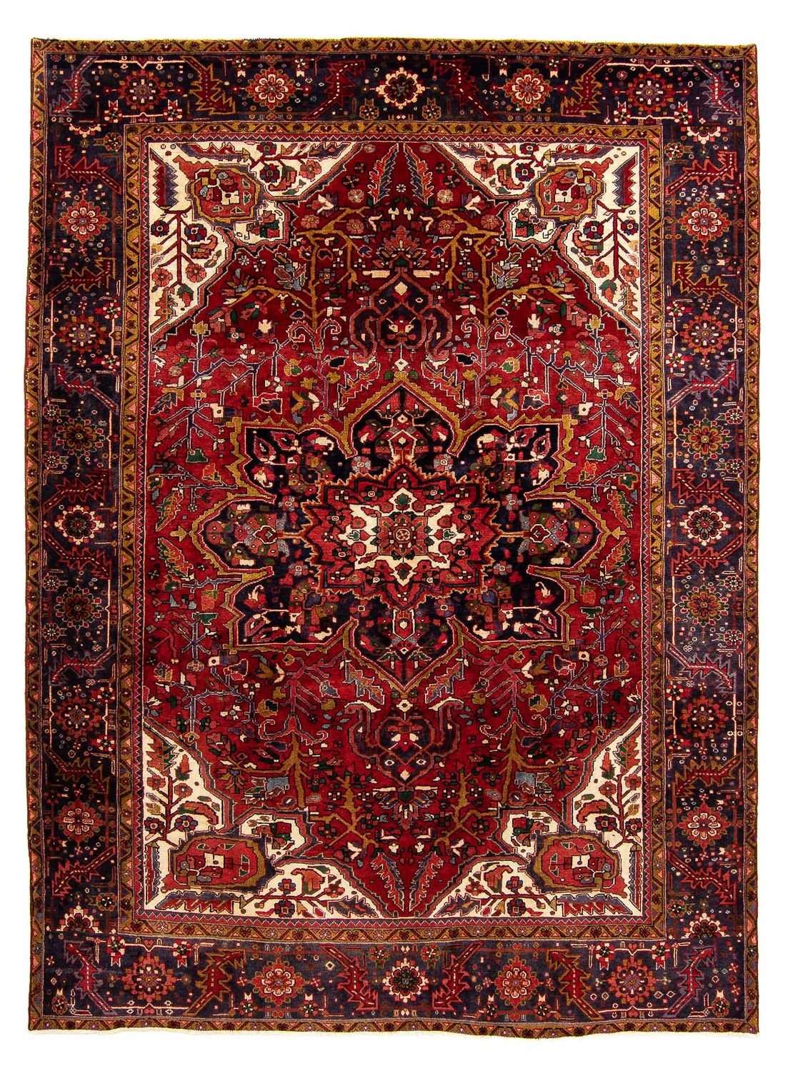 Tapis persan - Nomadic - 362 x 277 cm - rouge foncé
