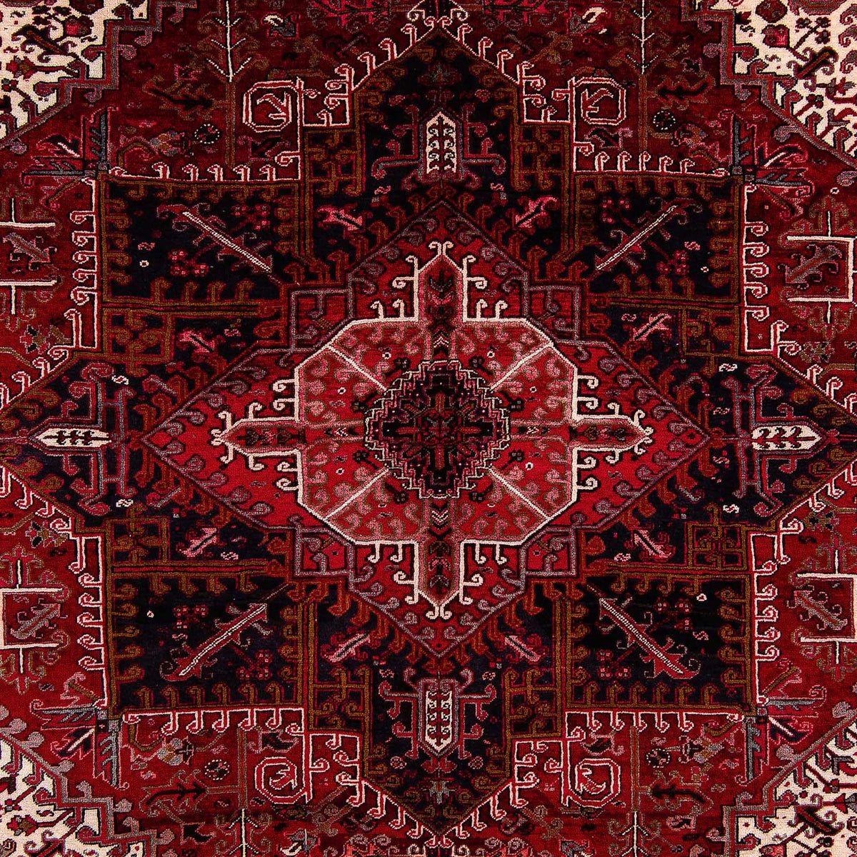 Tapis persan - Nomadic - 428 x 315 cm - rouge foncé
