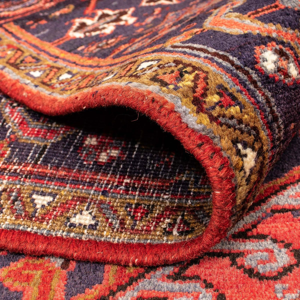 Tapis persan - Nomadic - 428 x 315 cm - rouge foncé