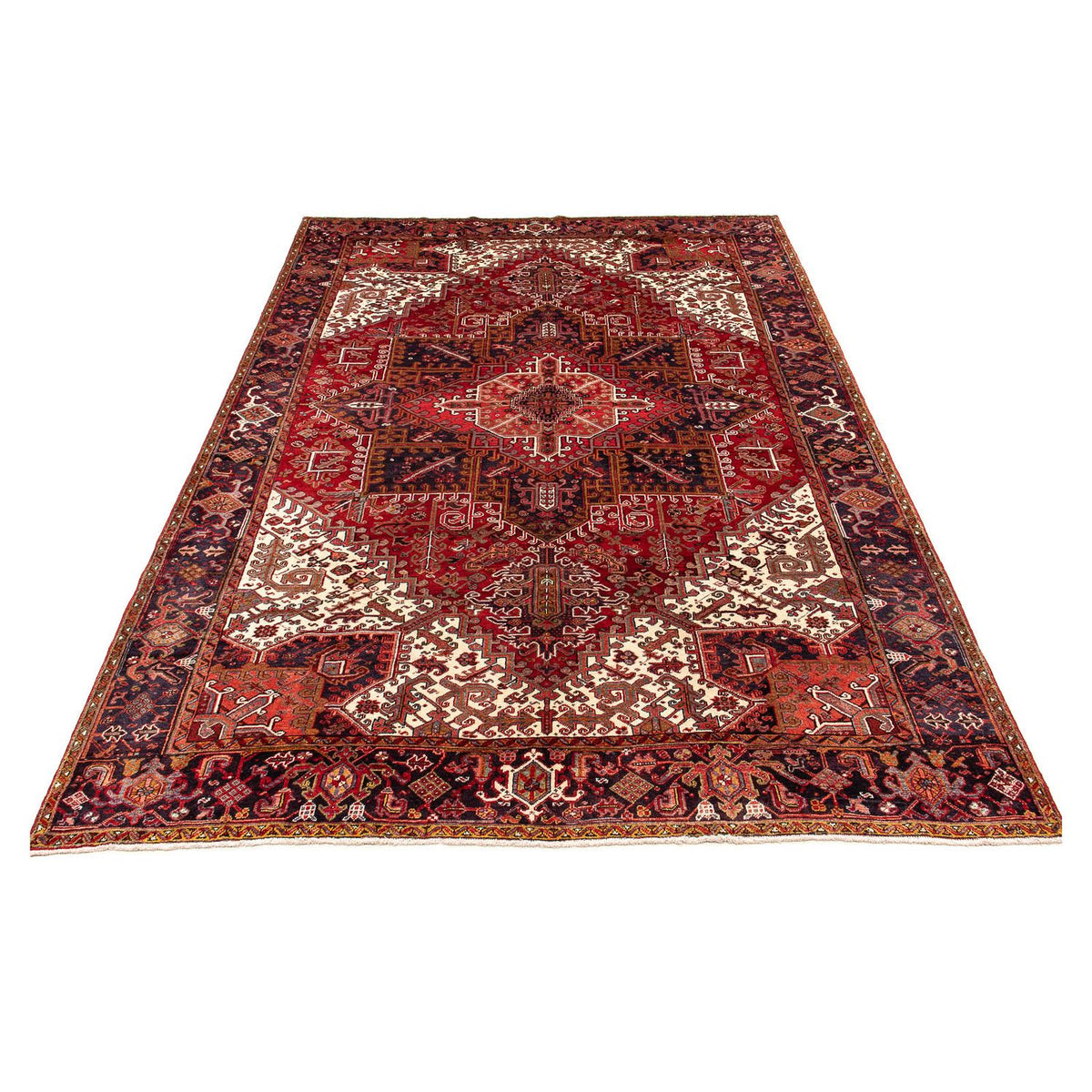Tapis persan - Nomadic - 428 x 315 cm - rouge foncé