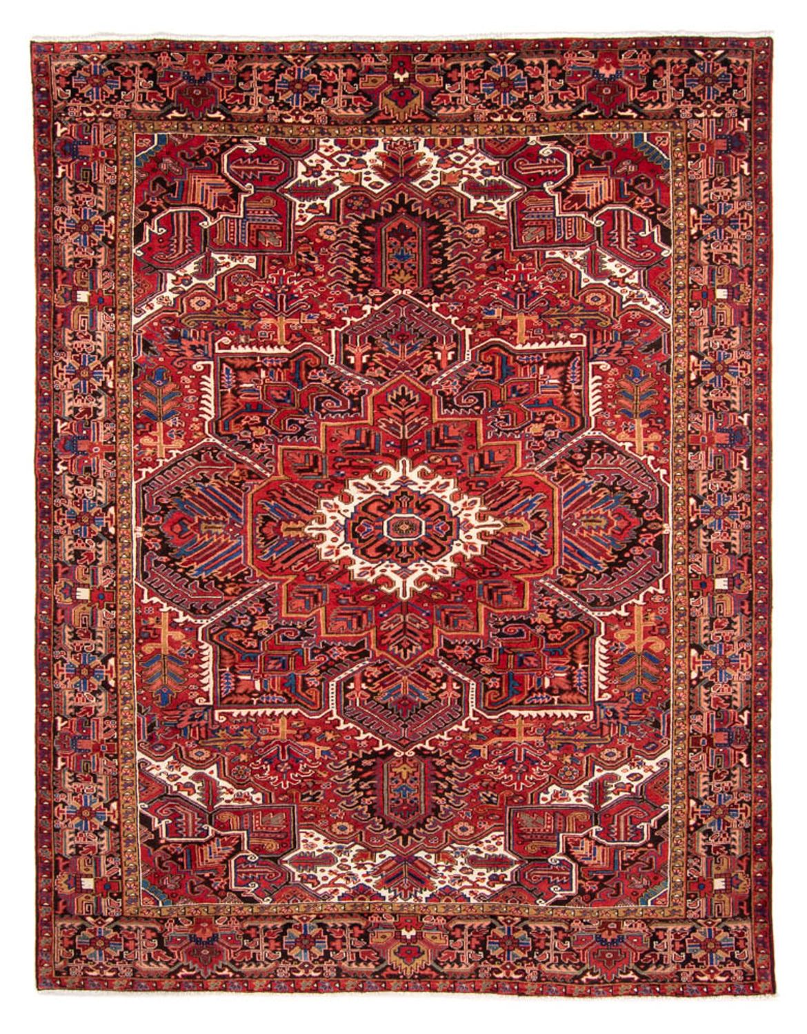 Tapis persan - Nomadic - 330 x 250 cm - rouge foncé