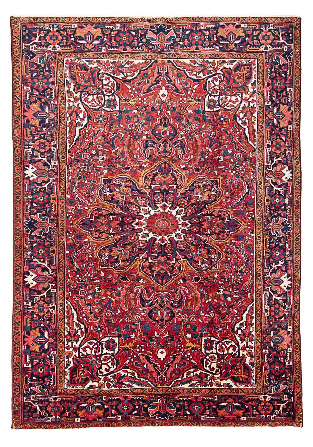 Tapis persan - Nomadic - 355 x 257 cm - rouge clair