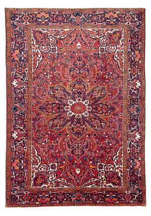 Tapis persan - Nomadic - 355 x 257 cm - rouge clair