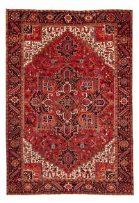 Tapis persan - Nomadic - 382 x 286 cm - rouge foncé