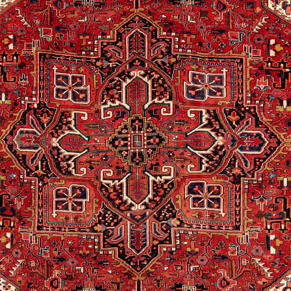 Tapis persan - Nomadic - 382 x 286 cm - rouge foncé