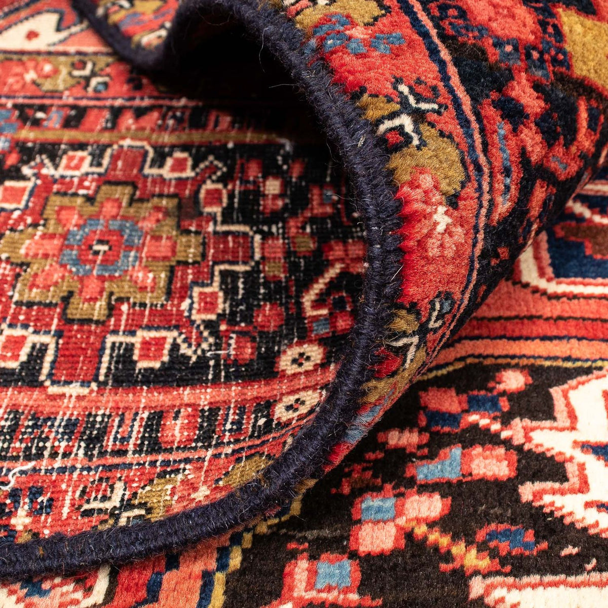 Tapis persan - Nomadic - 382 x 286 cm - rouge foncé