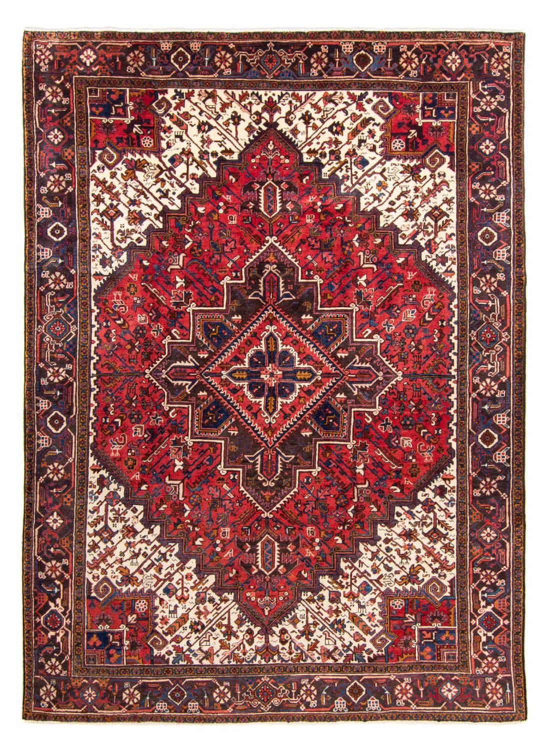 Tapis persan - Nomadic - 337 x 240 cm - rouge foncé