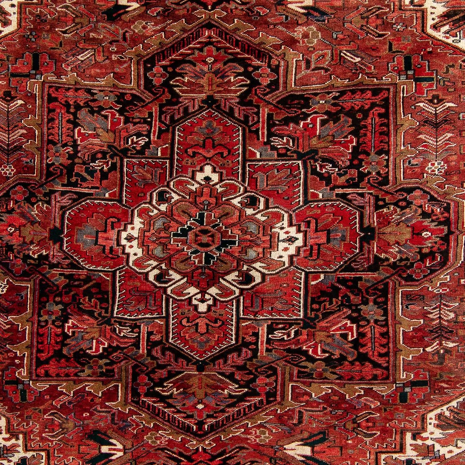 Tapis persan - Nomadic - 390 x 295 cm - rouge foncé