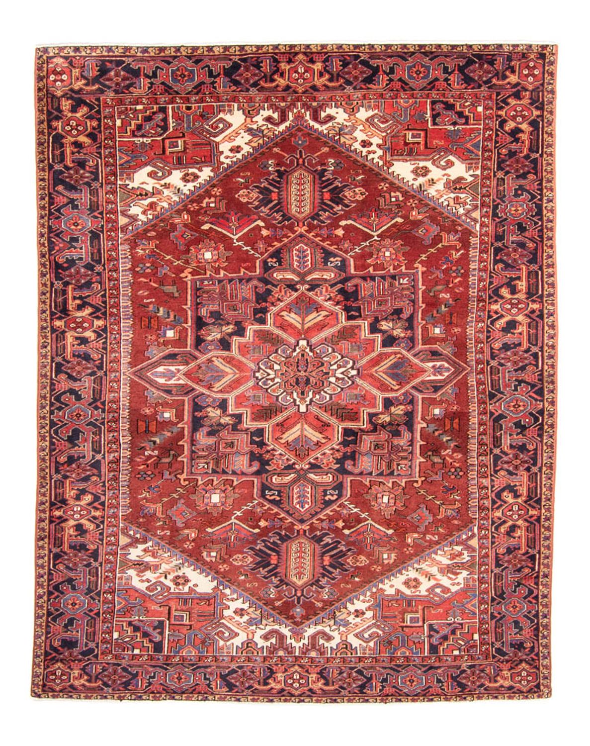 Tapis persan - Nomadic - 335 x 246 cm - rouge foncé