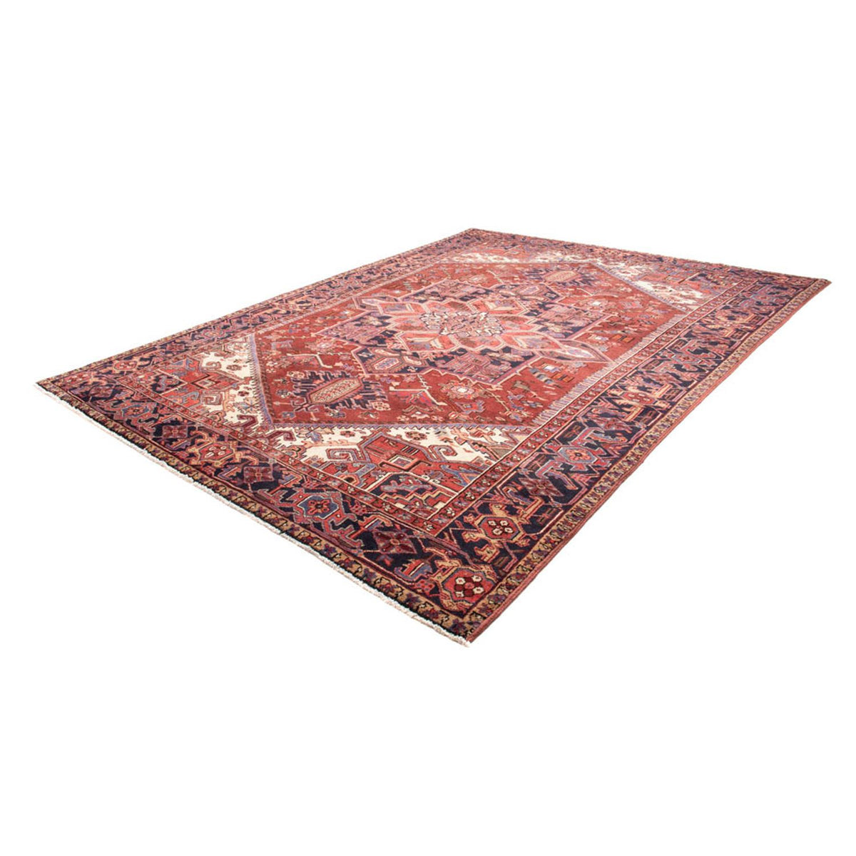 Tapis persan - Nomadic - 335 x 246 cm - rouge foncé