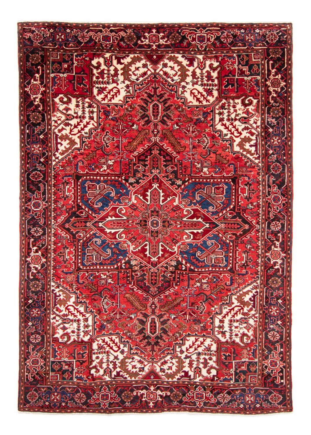 Tapis persan - Nomadic - 350 x 238 cm - rouge foncé