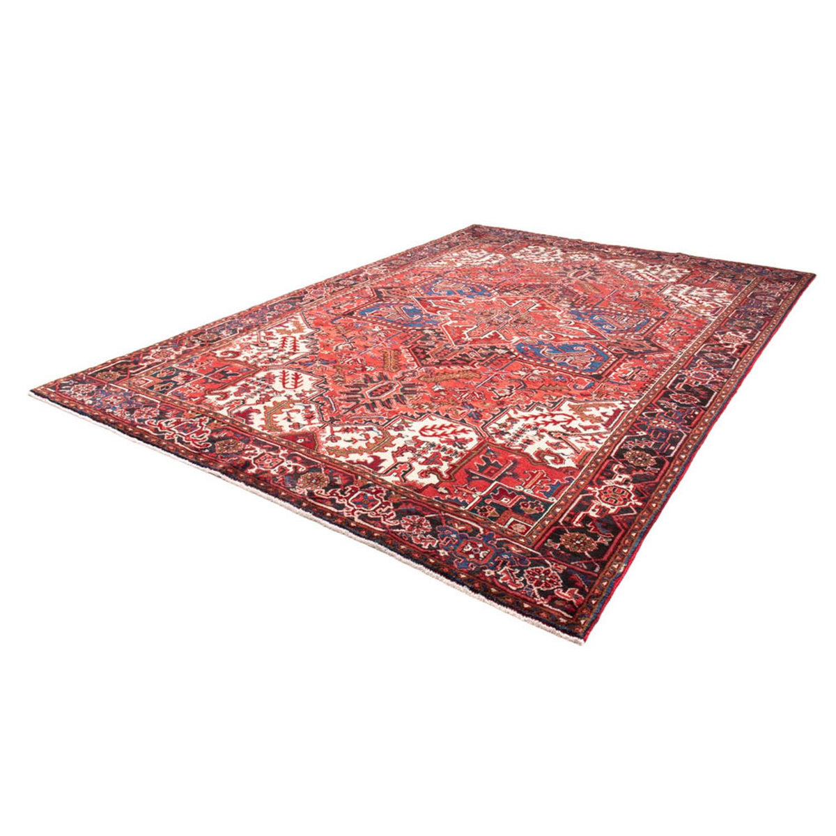 Tapis persan - Nomadic - 350 x 238 cm - rouge foncé
