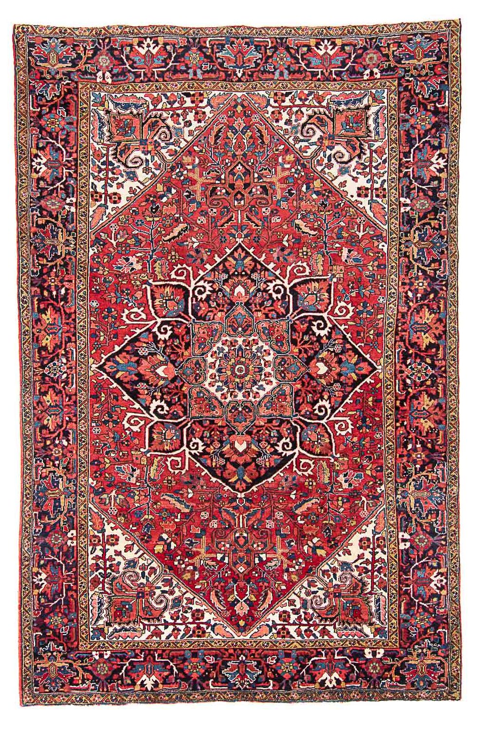Tapis persan - Nomadic - 344 x 240 cm - rouge clair