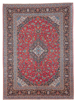 Tapis persan - Keshan - 400 x 398 cm - rouge