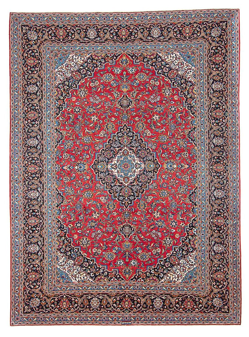Tapis persan - Keshan - 400 x 398 cm - rouge