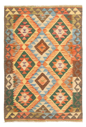 Tapis Kelim - Splash - 125 x 80 cm - multicolore