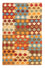 Tapis Kelim - Splash - 125 x 80 cm - multicolore
