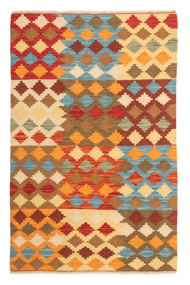 Tapis Kelim - Splash - 125 x 80 cm - multicolore