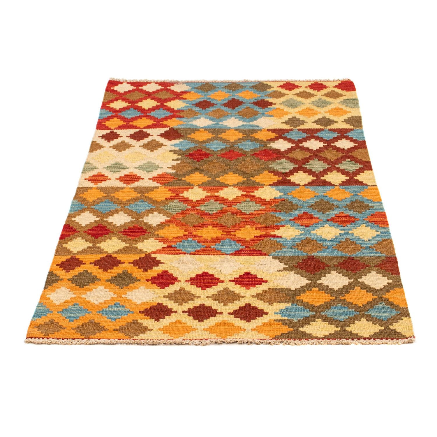 Tapis Kelim - Splash - 125 x 80 cm - multicolore