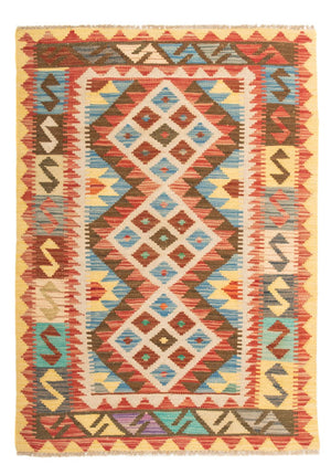 Tapis Kelim - Splash - 125 x 80 cm - multicolore
