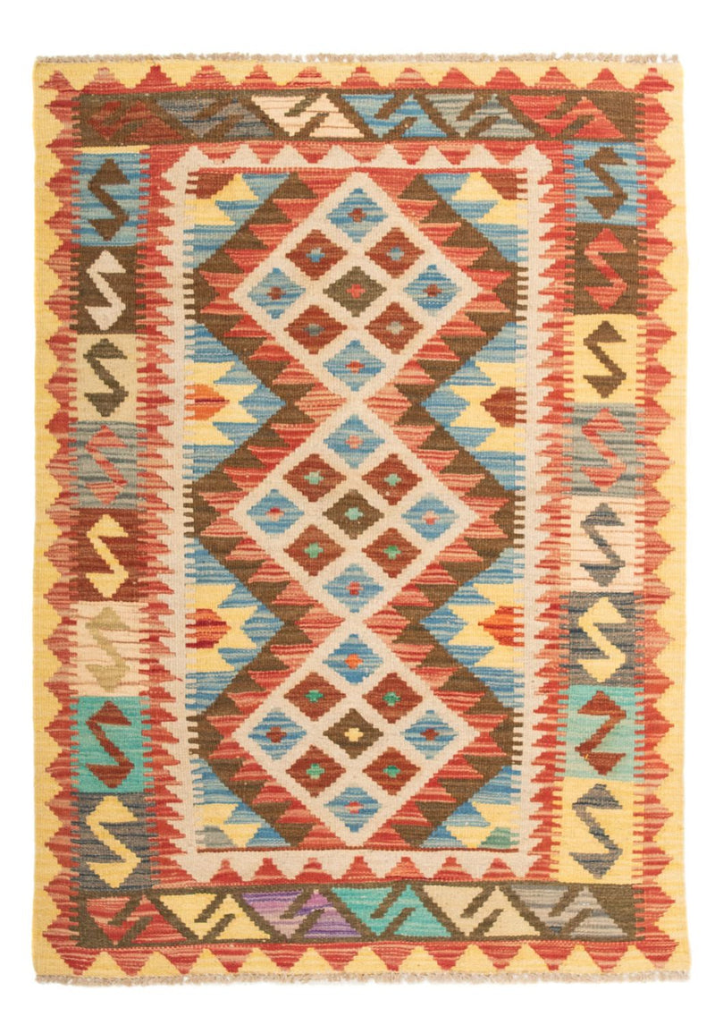 Tapis Kelim - Splash - 125 x 80 cm - multicolore