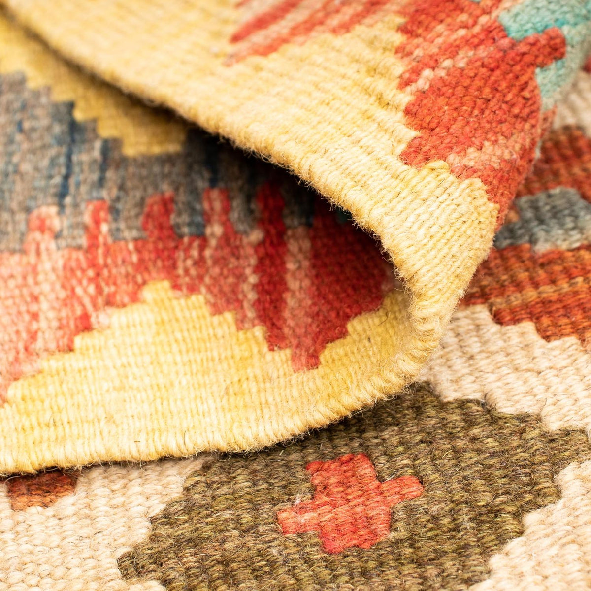 Tapis Kelim - Splash - 125 x 80 cm - multicolore